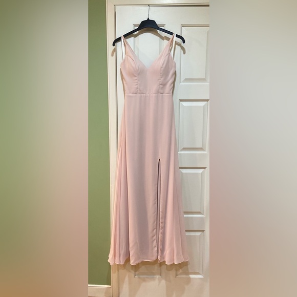 Chic Blush Maxi Dress - Picture 1 of 4